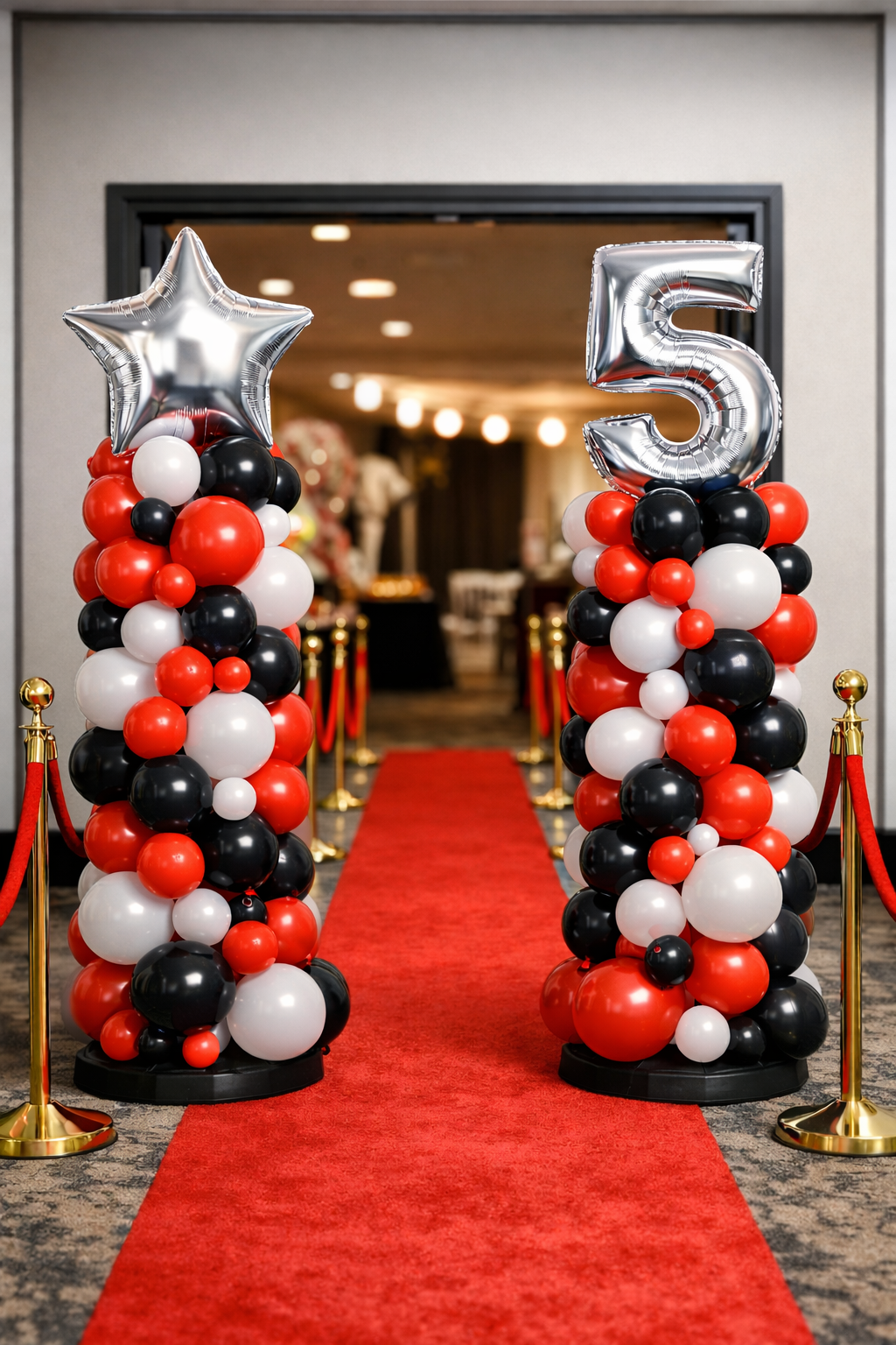 Deluxe Balloon Tower (5 -7 ft) Custom Theme