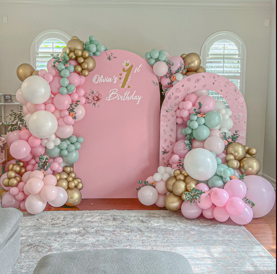 Double Backdrop Balloon Decor SetUp