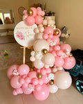 Petite Balloon Garland & Personalized Easel Sign